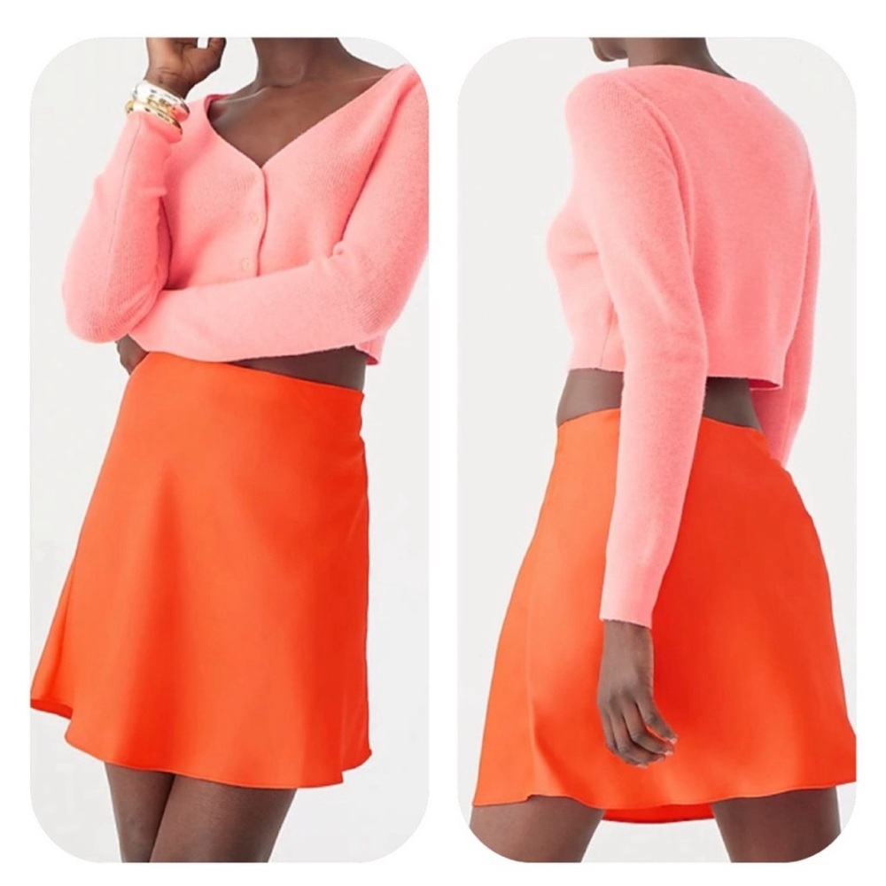 NWOT J Crew Gwen Slip Mini Skirt
